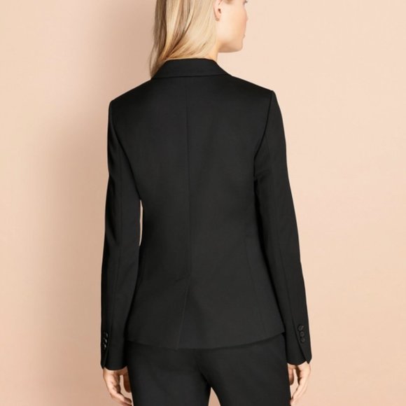 Stretch Wool One-Button Jacket - Picture 4 of 8